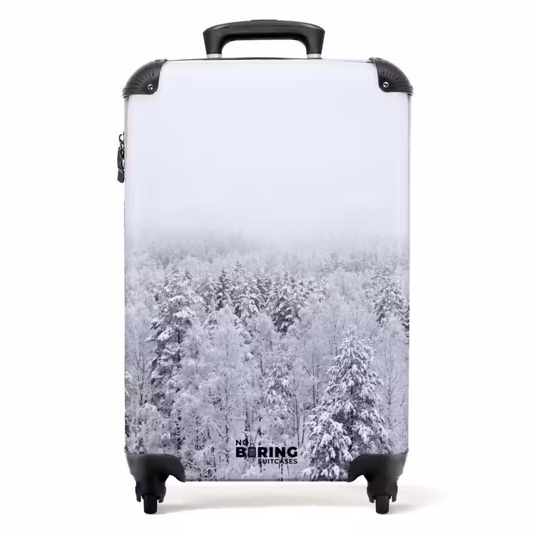 Suitcase - Forest - Snow - Winter - Nature - White — 1