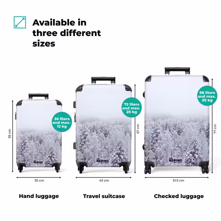 Suitcase - Forest - Snow - Winter - Nature - White — 3