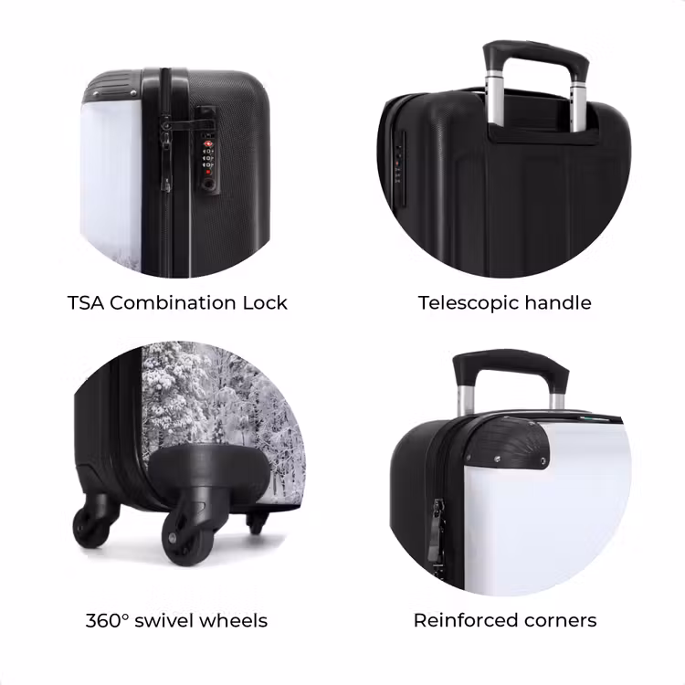 Suitcase - Forest - Snow - Winter - Nature - White — 8