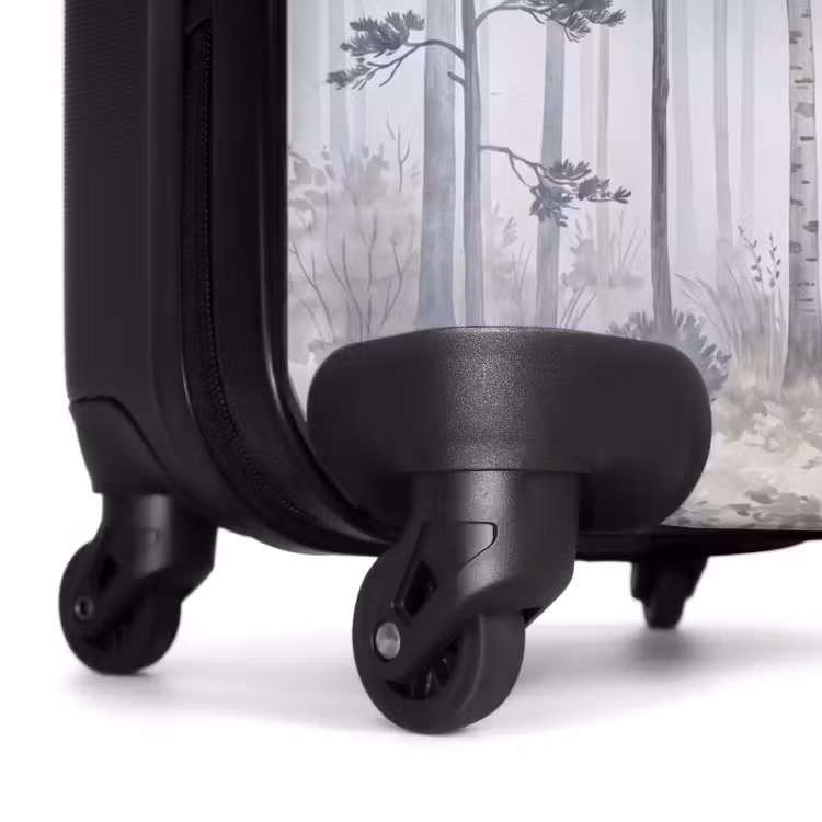 Suitcase - Forest - Trees - Fog - Nature - Illustration - Gray — 7