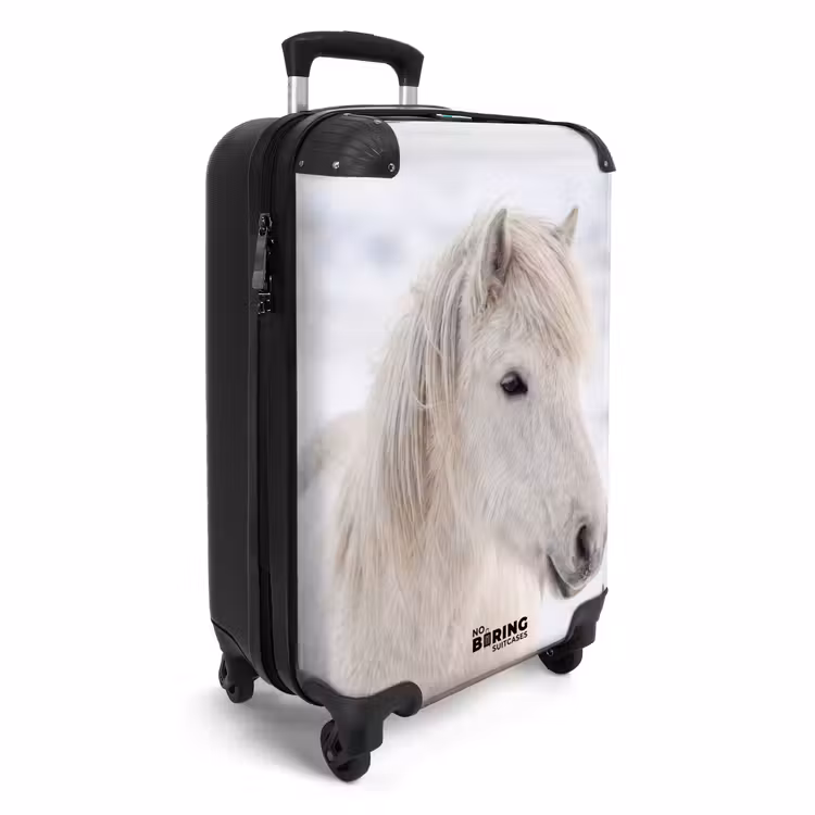 Suitcase - Horse - Head - Winter - Animals - White — 2