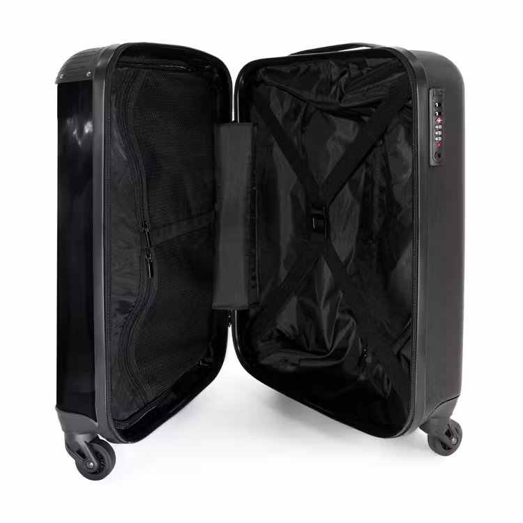 Suitcase - Light - Clouds - Sea - Black and White - Nature — 5