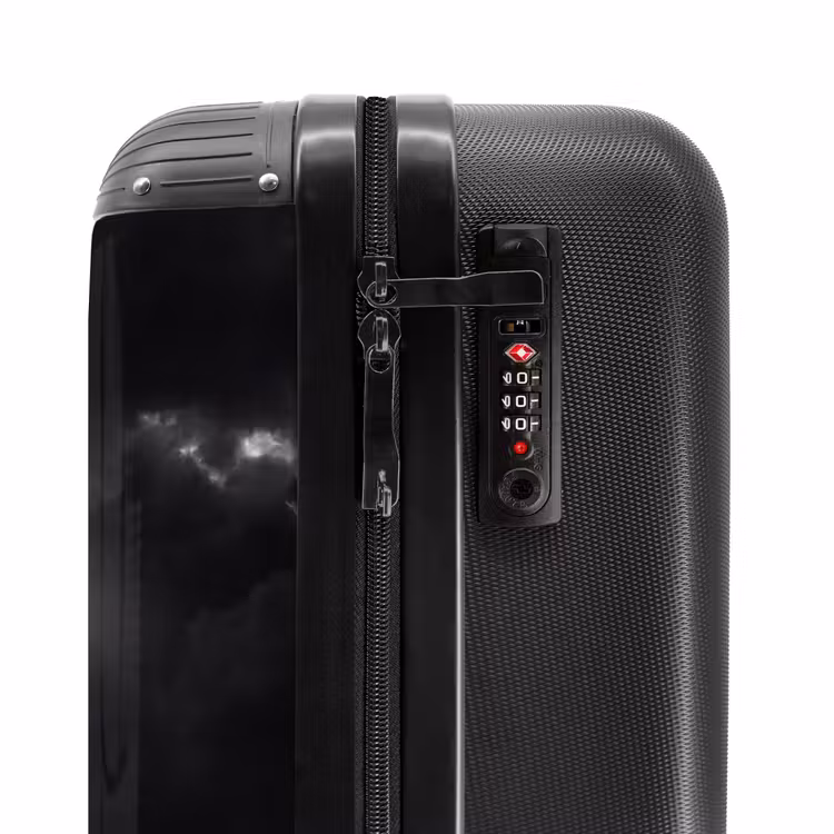 Suitcase - Light - Clouds - Sea - Black and White - Nature — 6