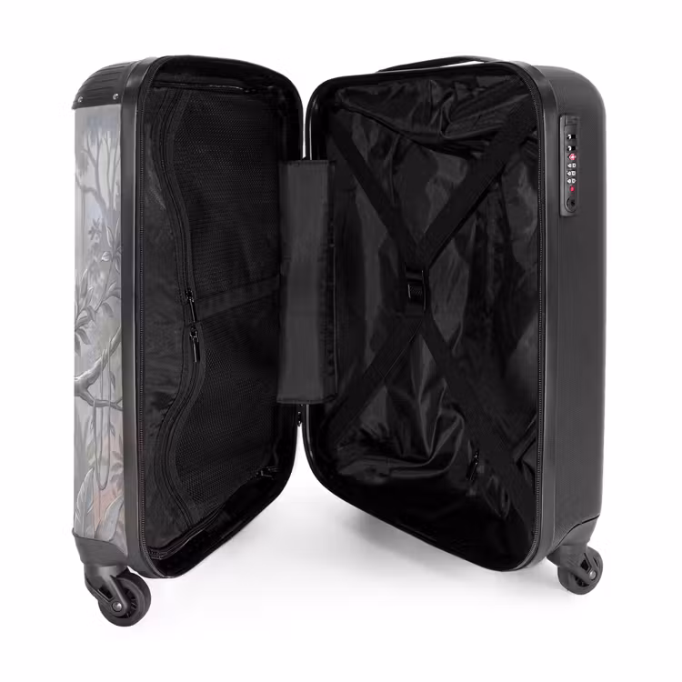 Suitcase - Monkey - Tree - Jungle - Nature - Gray — 5