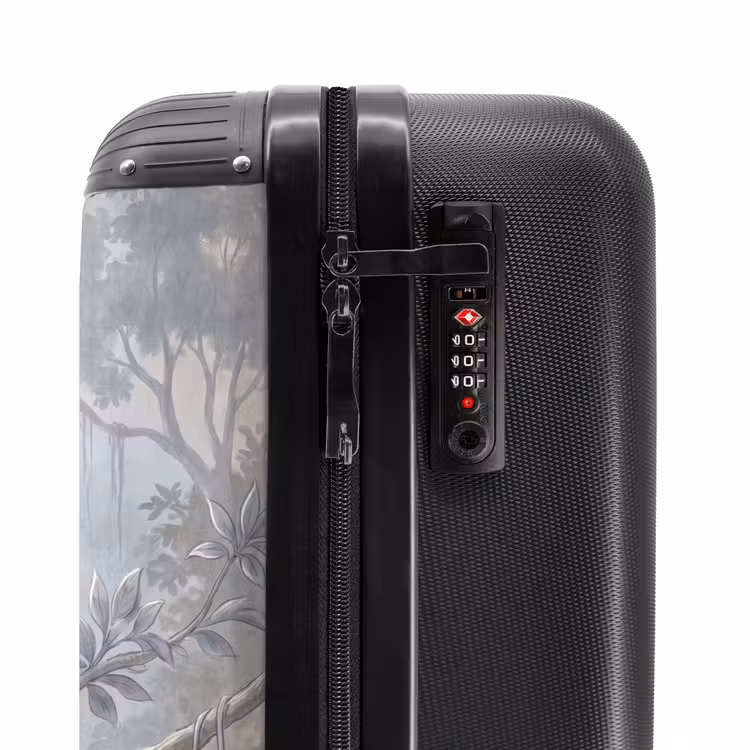 Suitcase - Monkey - Tree - Jungle - Nature - Gray — 6