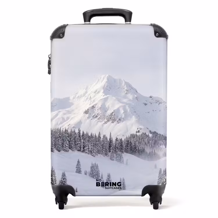 Suitcase - Mountain - Snow - Winter - Nature - White — 1