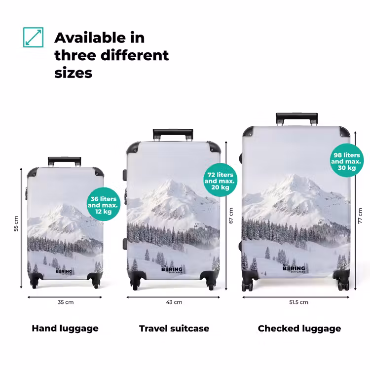 Suitcase - Mountain - Snow - Winter - Nature - White — 3