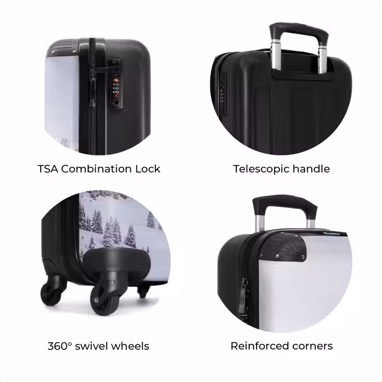 Suitcase - Mountain - Snow - Winter - Nature - White — 8