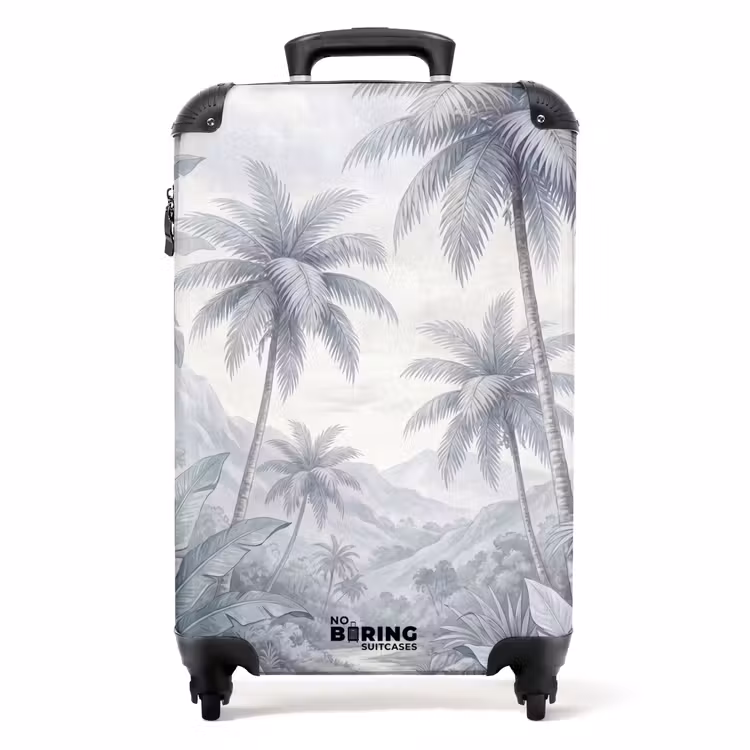 Suitcase - Nature - Tree - Tropical - Landscape - Blue — 1