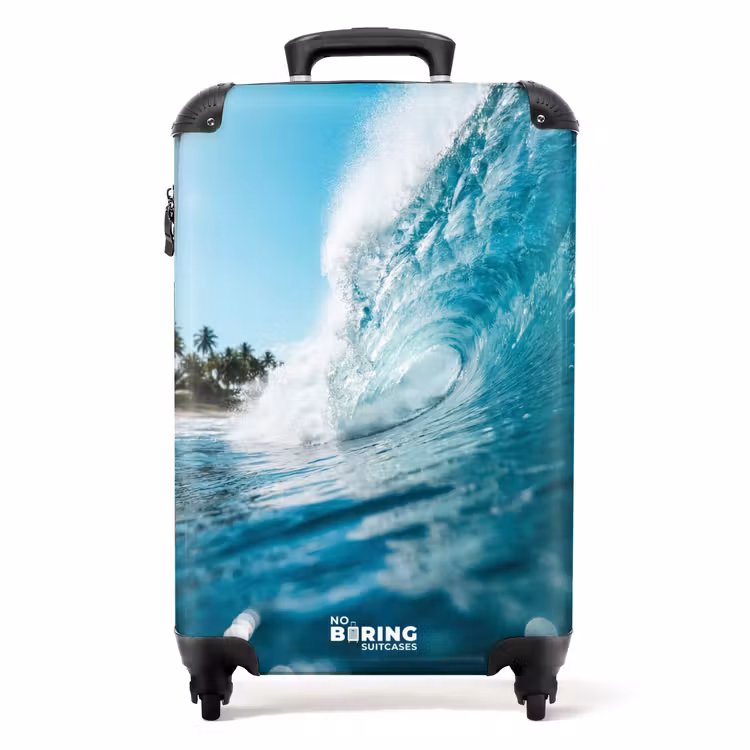 Suitcase - Ocean - Waves - Beach - Nature - Blue — 1