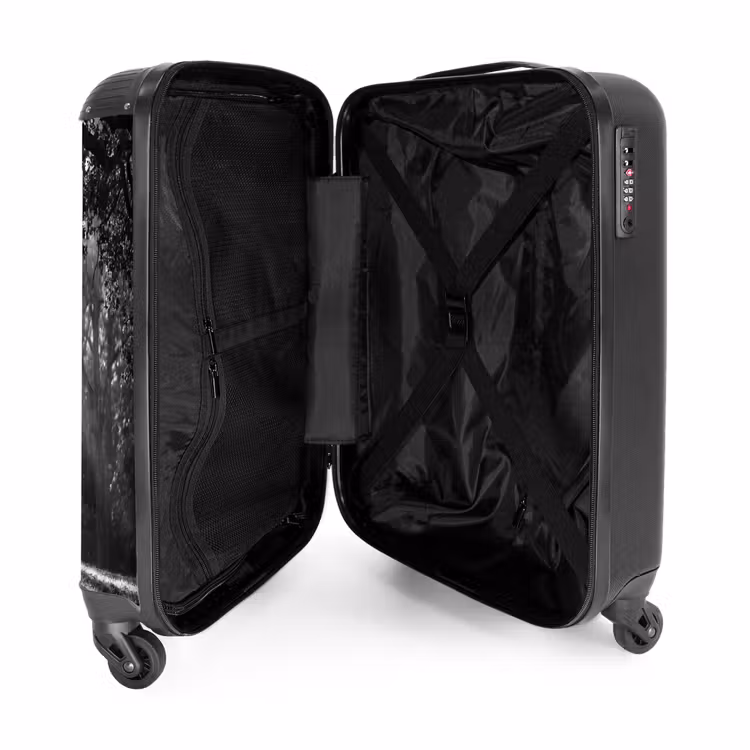 Suitcase - People - Dogs - Nature - Black and White - Silhouette — 5