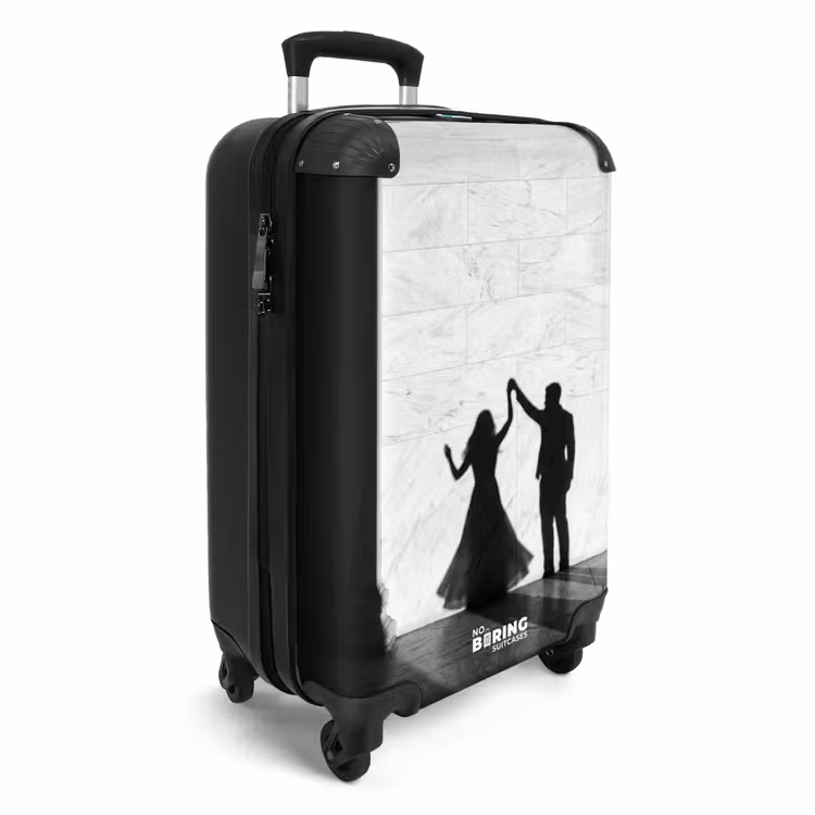 Suitcase - People - Shadow - Dance - Black and White - Love — 2