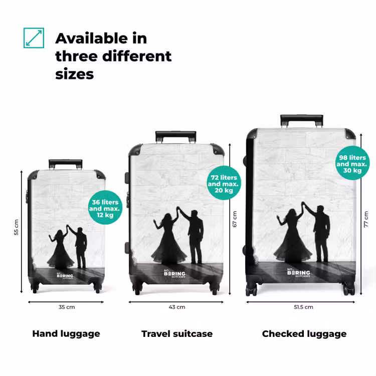 Suitcase - People - Shadow - Dance - Black and White - Love — 3