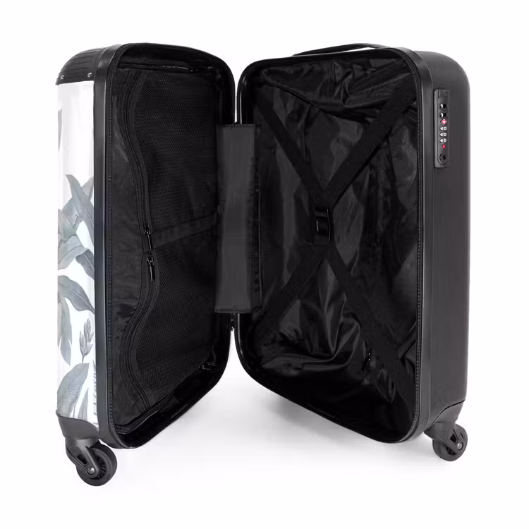 Suitcase - Plants - Leaves - Nature - Gray — 5