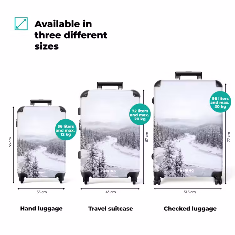 Suitcase - River - Frozen - Landscape - Winter — 3
