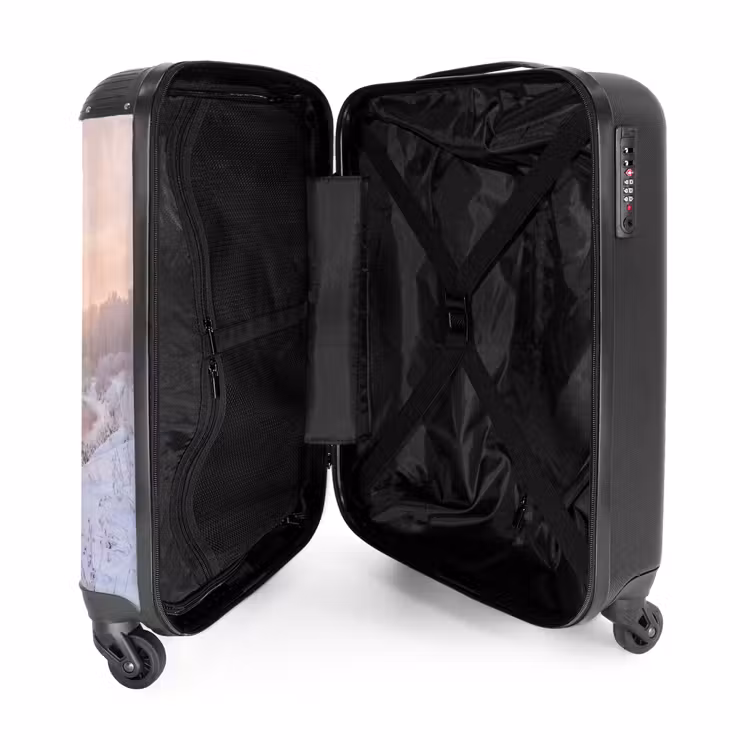 Suitcase - River - Winter - Landscape - Snow - Sunrise — 5
