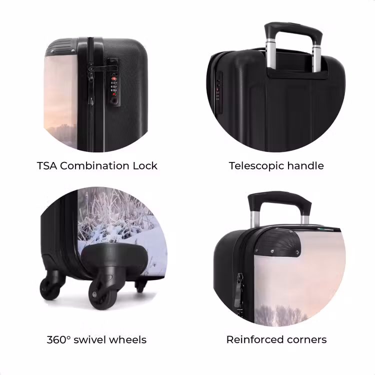 Suitcase - River - Winter - Landscape - Snow - Sunrise — 8