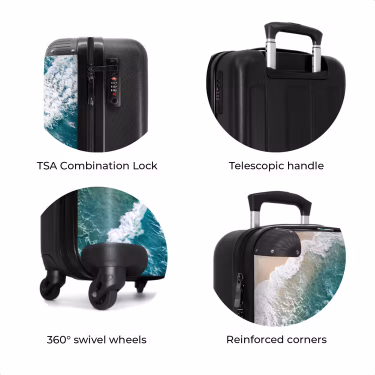 Suitcase - Sea - Beach - Waves - Nature - Blue — 8