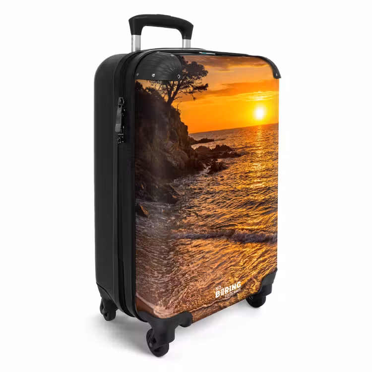 Suitcase - Sea - Coast - Sunset - Nature - Orange — 2