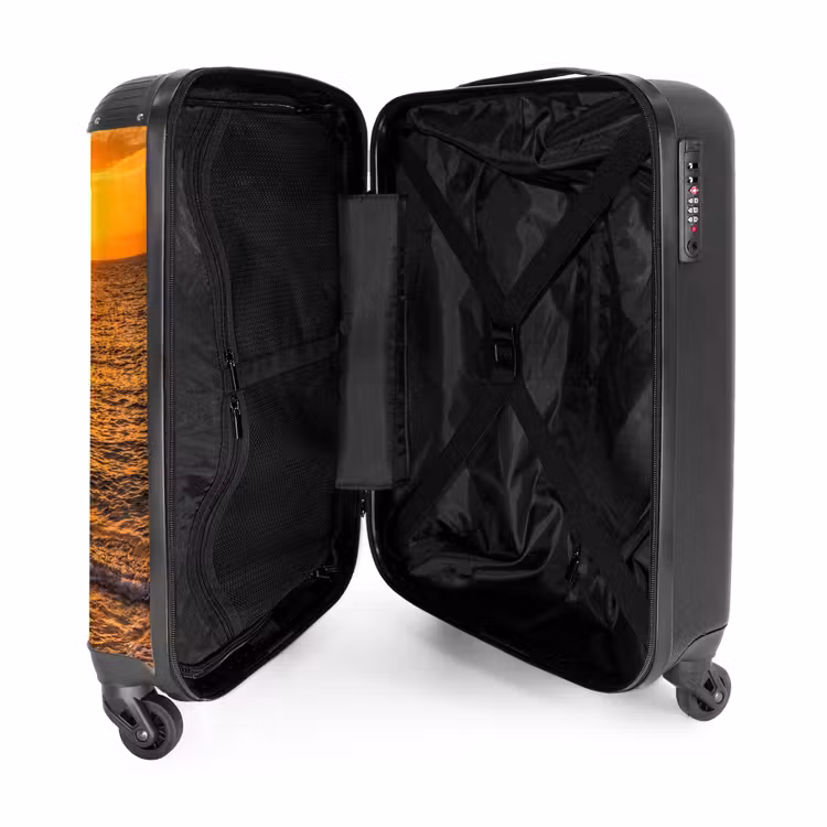Suitcase - Sea - Coast - Sunset - Nature - Orange — 5