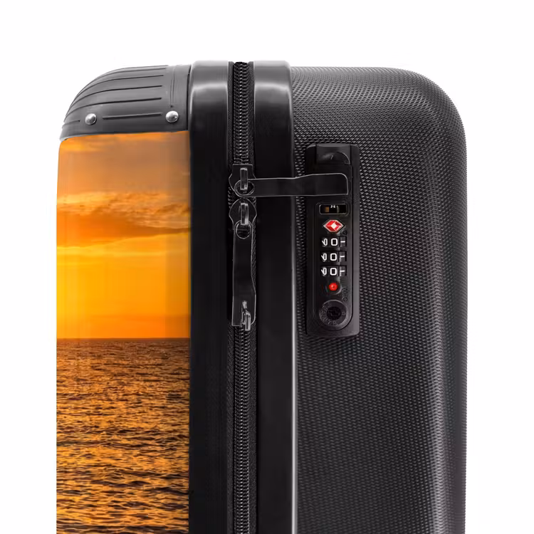 Suitcase - Sea - Coast - Sunset - Nature - Orange — 6