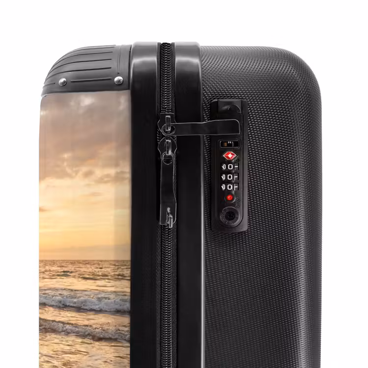 Suitcase - Sea - Coastline - Clouds - Landscape - Orange — 6