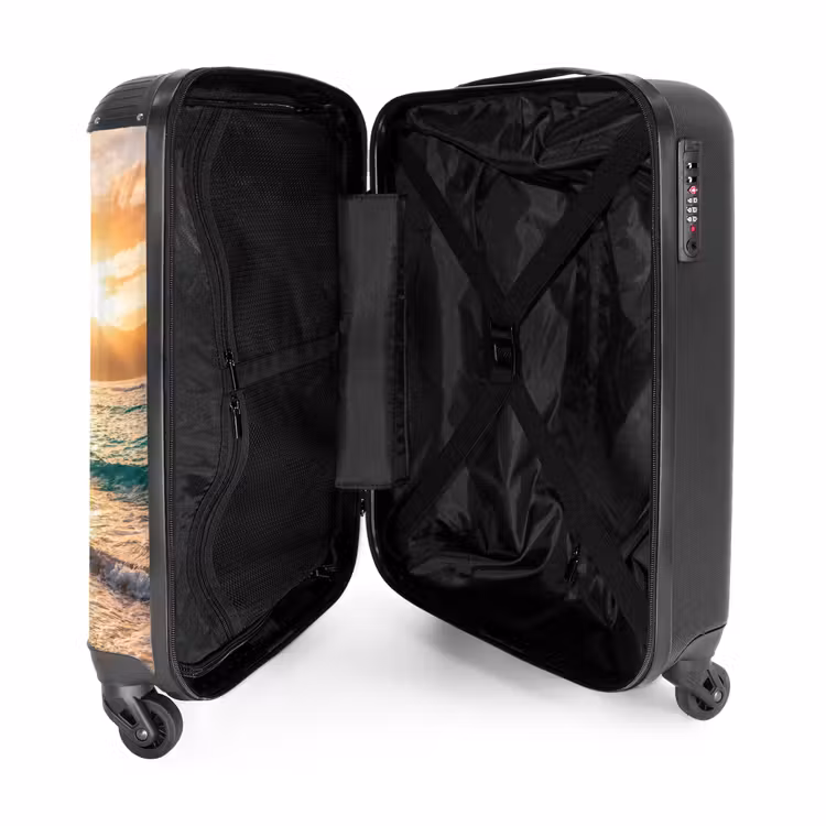 Suitcase - Sea - Mountain - Landscape - Tropical - Gold — 5