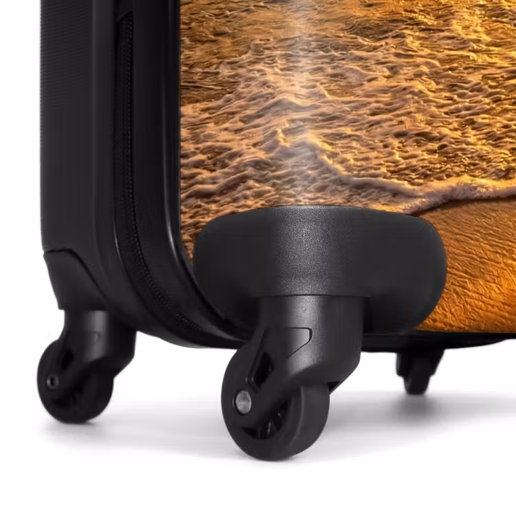 Suitcase - Sea - Sunset - Waves - Coast - Orange — 7