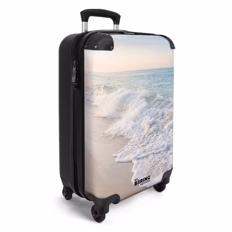 Suitcase - Sea - Waves - Beach - Nature - White — 2