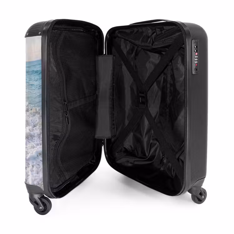 Suitcase - Sea - Waves - Beach - Nature - White — 5