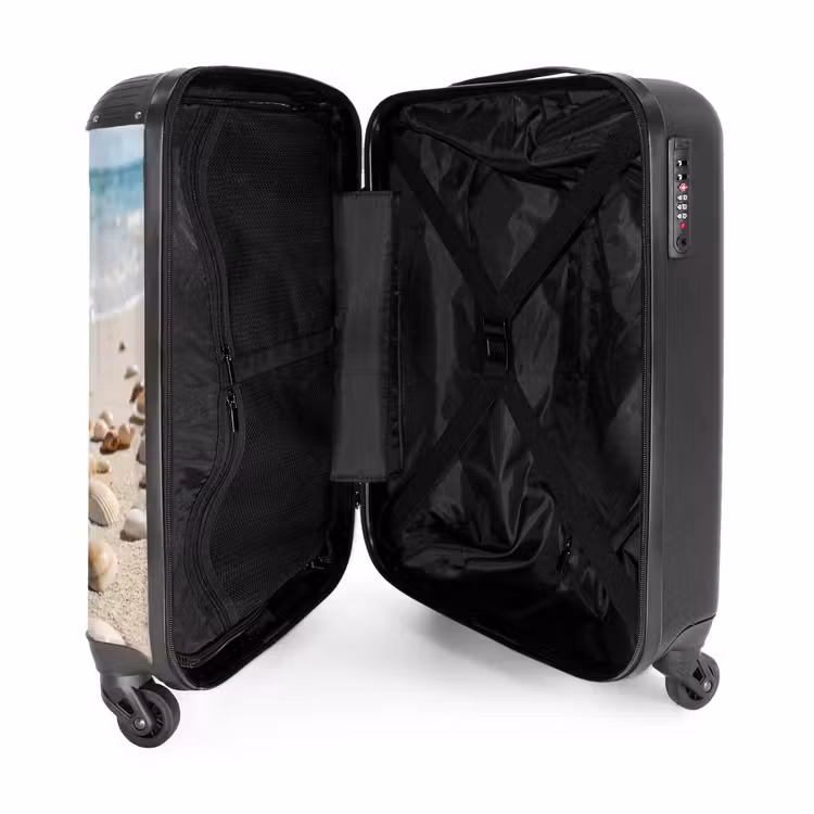 Suitcase - Seashells - Beach - Nature - Beige — 5