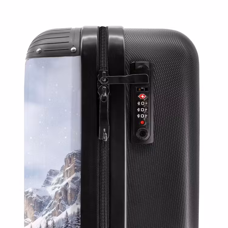 Suitcase - Snowy Landscape - Mountains - River - Winter — 6
