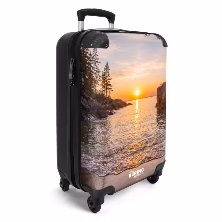 Suitcase - Sunset - Coast - Water - Nature - Orange — 2
