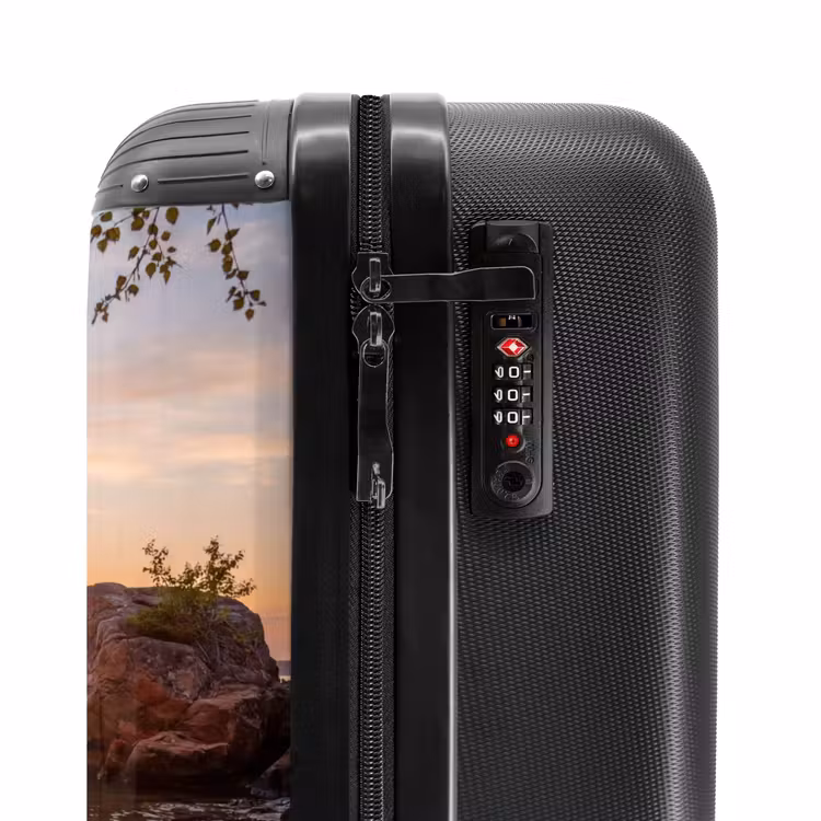 Suitcase - Sunset - Coast - Water - Nature - Orange — 6