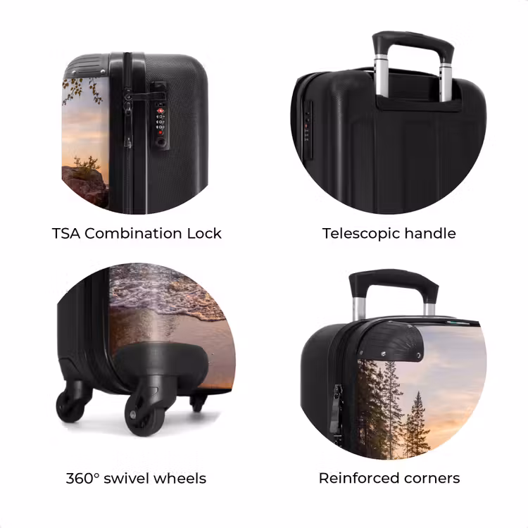 Suitcase - Sunset - Coast - Water - Nature - Orange — 8