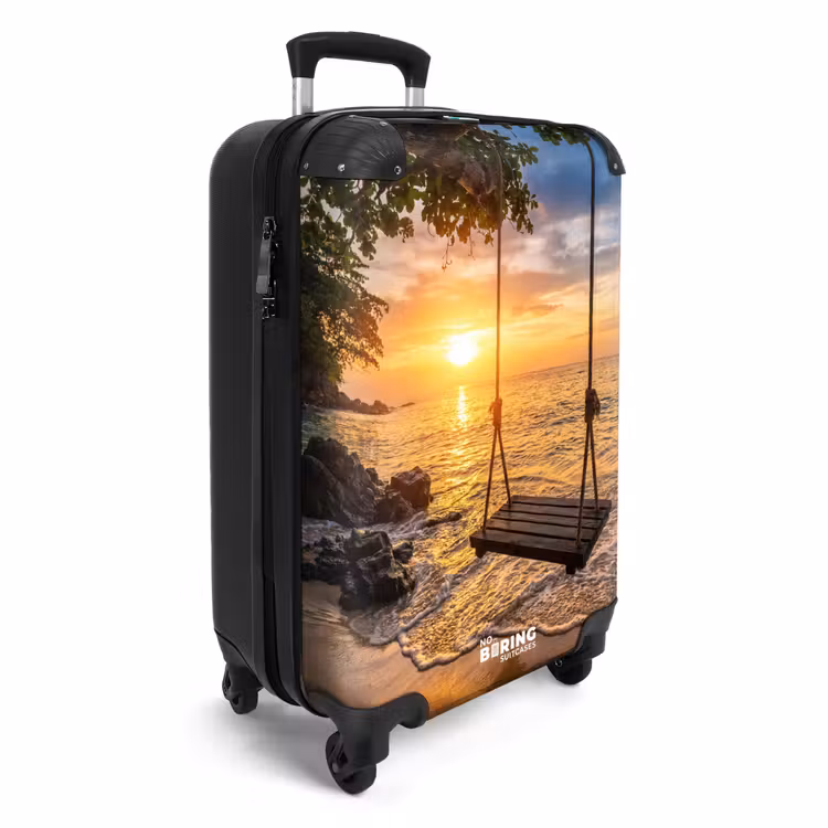 Suitcase - Swing - Beach - Sunset - Nature - Orange — 2