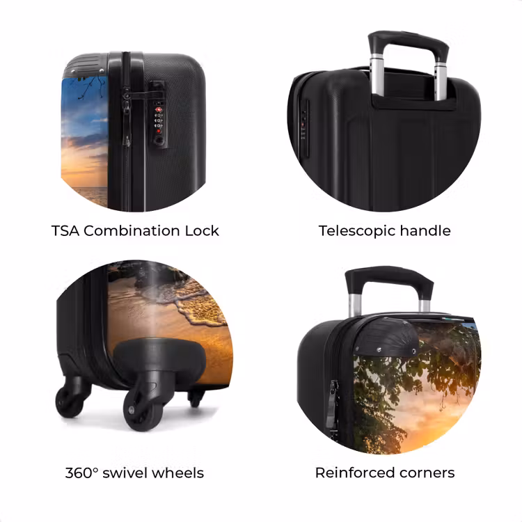 Suitcase - Swing - Beach - Sunset - Nature - Orange — 8