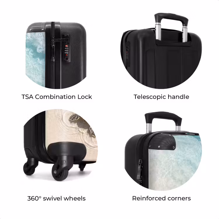 Suitcase - Turtle - Clear water - Beach - Animals - Nature — 8