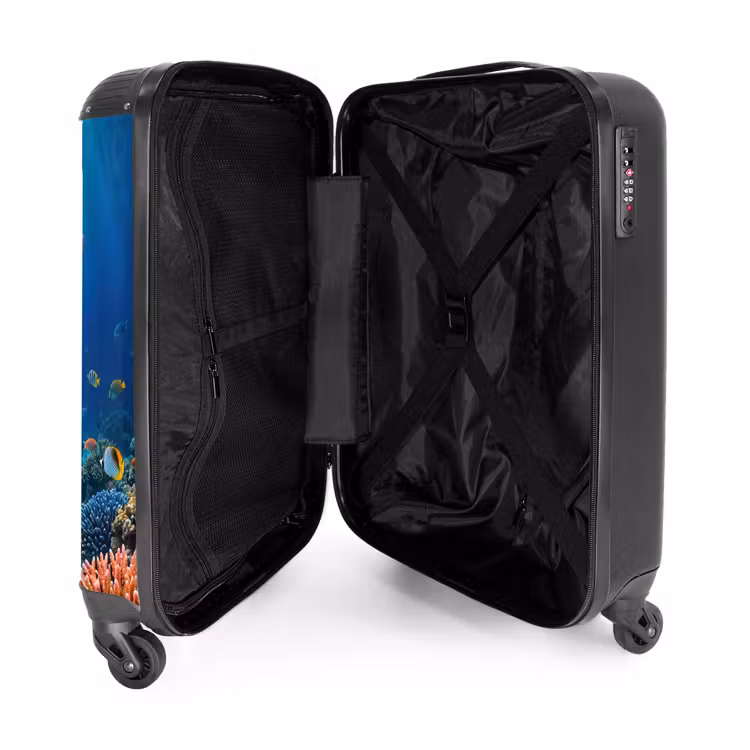 Suitcase - Turtle - Coral Reef - Ocean - Animals - Blue — 5