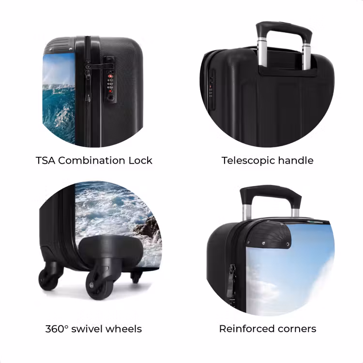 Suitcase - Wave - Ocean - Breaking - Water - Blue — 8