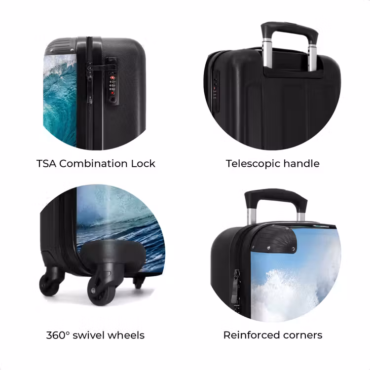 Suitcase - Wave - Ocean - Water - Dynamic - Blue — 8