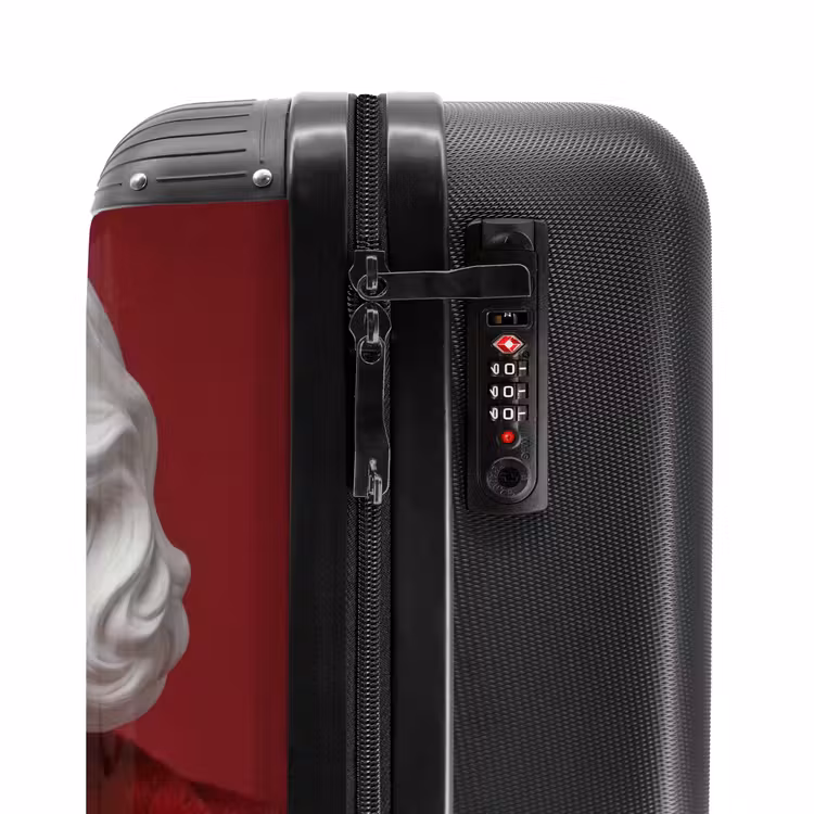 Suitcase - Women - Fur Coat - Fashion - Classic - Red — 6