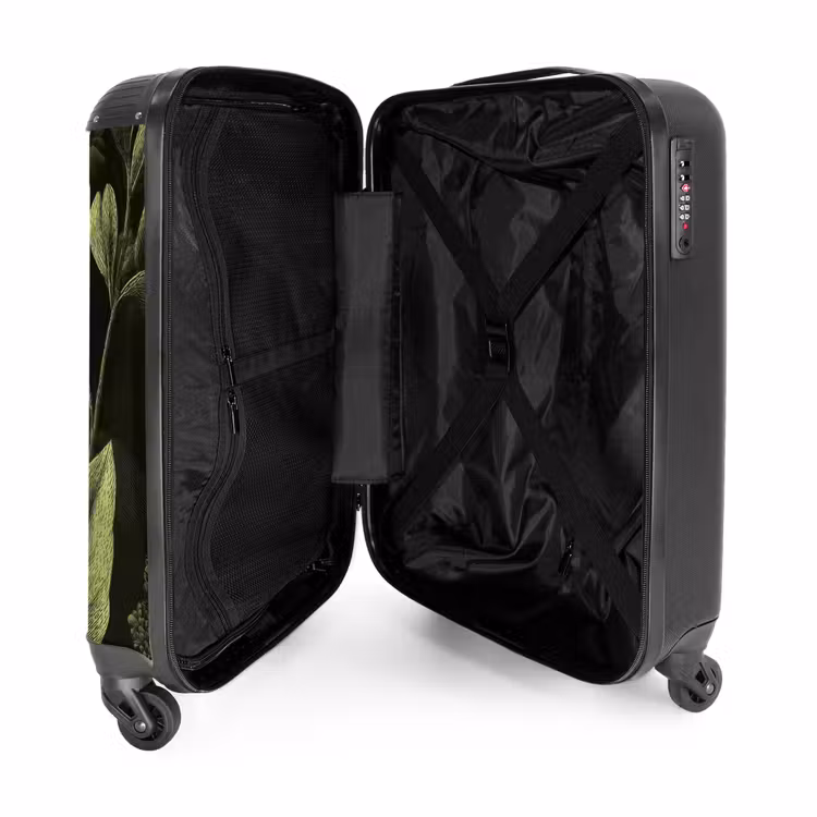 Suitcase - Classic - Dark - Botanical - Plants — 5