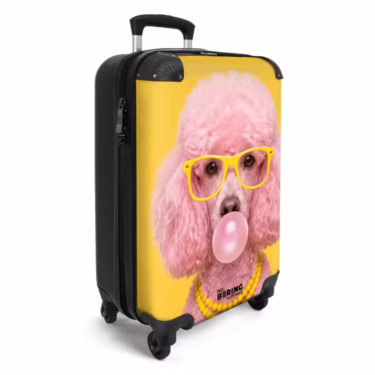 Suitcase - Dog - Chewing Gum - Animals - Modern - Pink — 2
