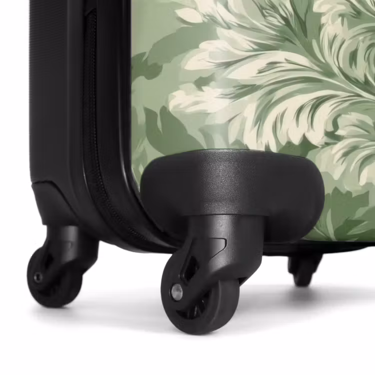 Suitcase - Elegant - Light Green - Plants - Pattern - Fitted — 7