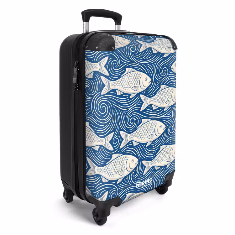 Suitcase - Fish - Water - Pattern - Graphic - Blue — 2