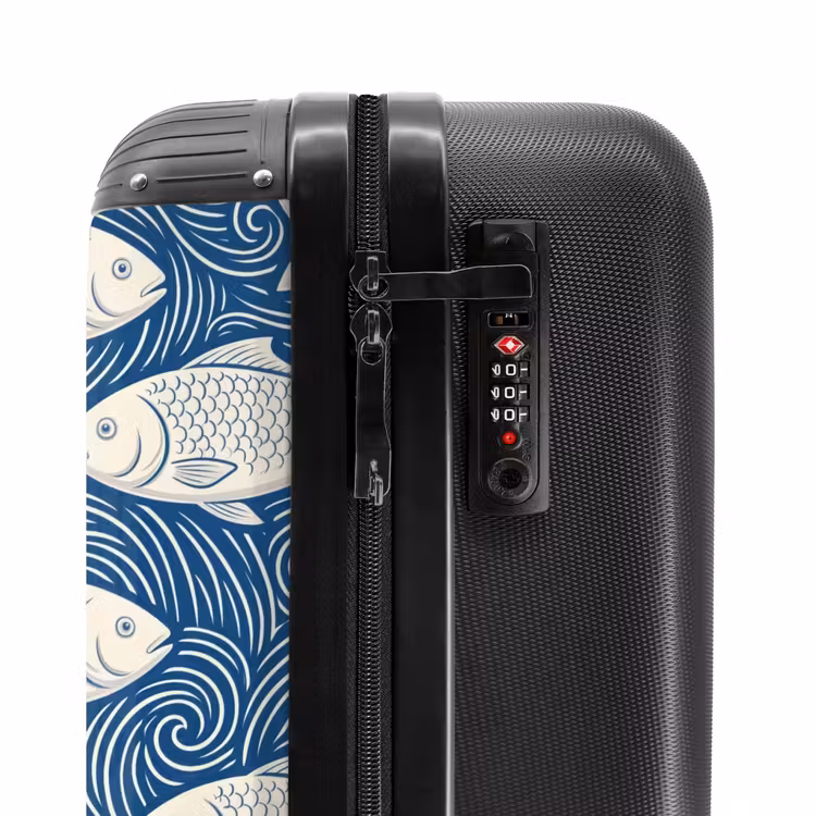 Suitcase - Fish - Water - Pattern - Graphic - Blue — 6