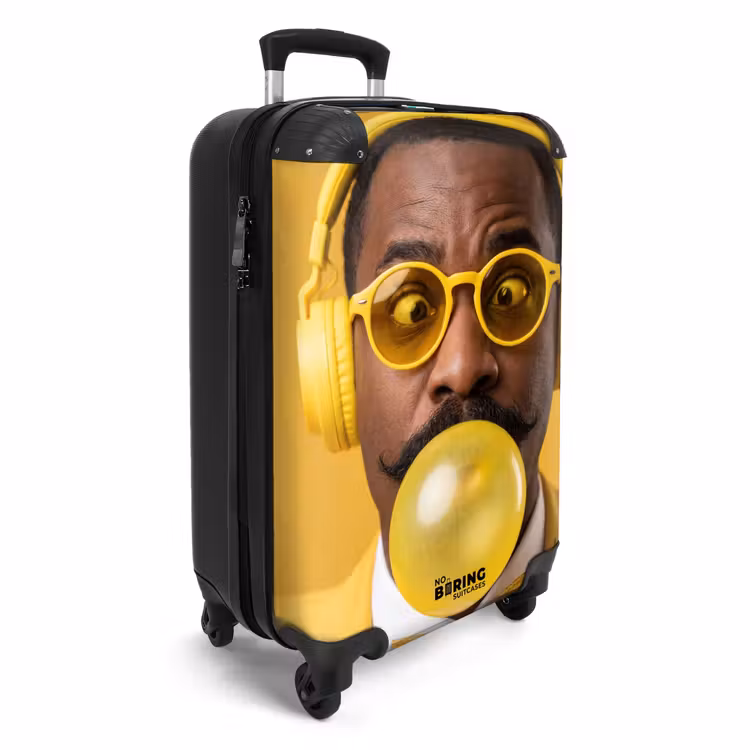 Suitcase - Man - Bubblegum - Portrait - Yellow - Modern — 2