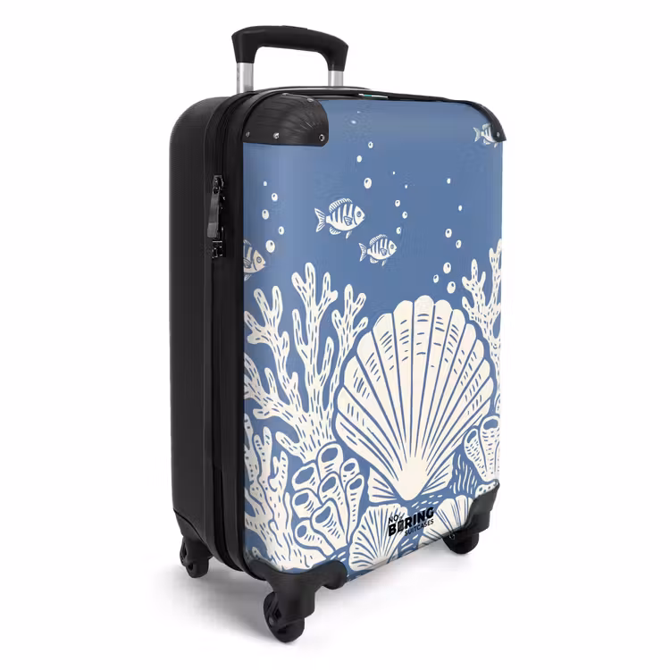 Suitcase - Marine Life - Coral - Shell - Fish - Illustration - Underwater — 2