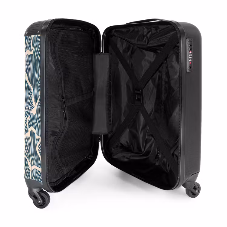 Suitcase - Organic - Blue - Cream - Shells — 5